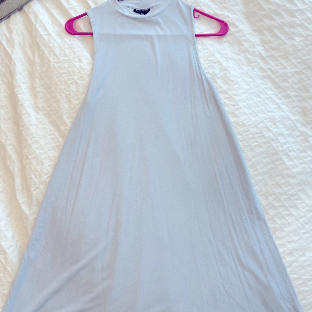 Topshop Barely Worn Casual High Neck Midi Dress